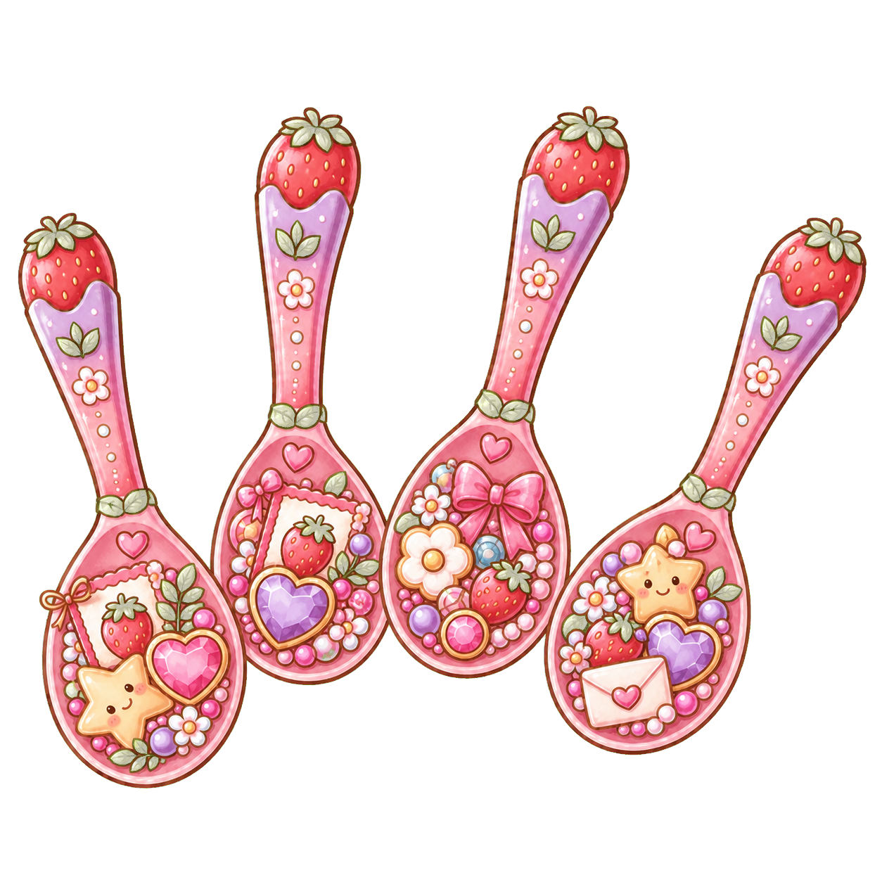 Cuatro cucharitas sorpresa